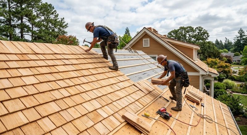 Cedar Shake Roof Construction in Dacono, CO