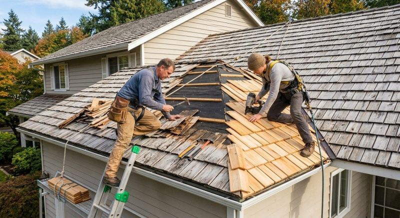 Cedar Shake Roof Repair in Boulder County, CO