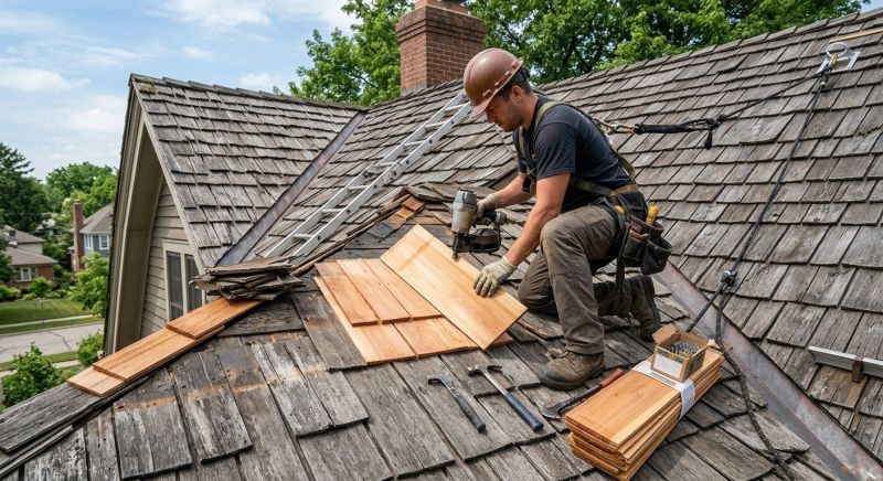 Cedar Shake Roof Repair in Denver County, CO