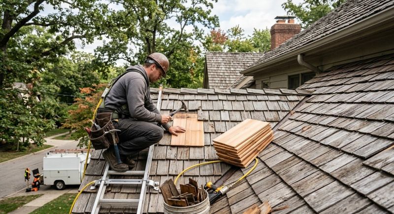 Cedar Shake Roof Repair in Morrison, CO