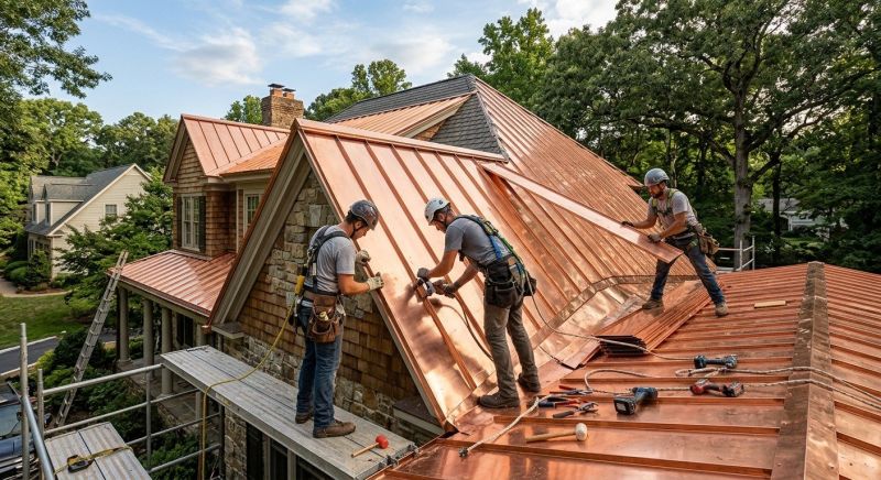 Copper Roof Installation in Arvada, CO
