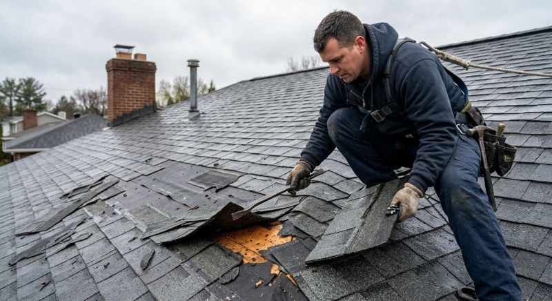 Damaged Roof Replacement in Lafayette, CO