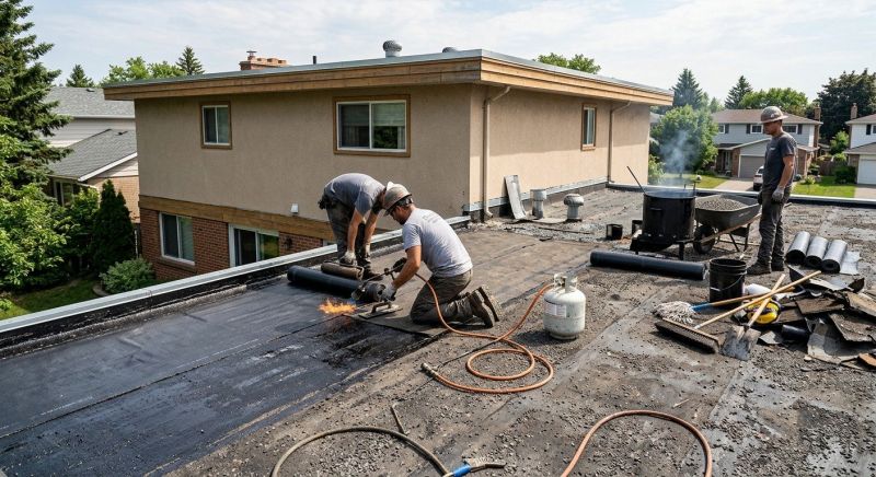 Flat Roof Tar Repair in Arvada, CO