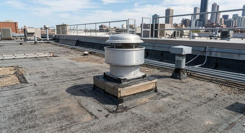 Flat Roof Vent Installation in Arvada, CO