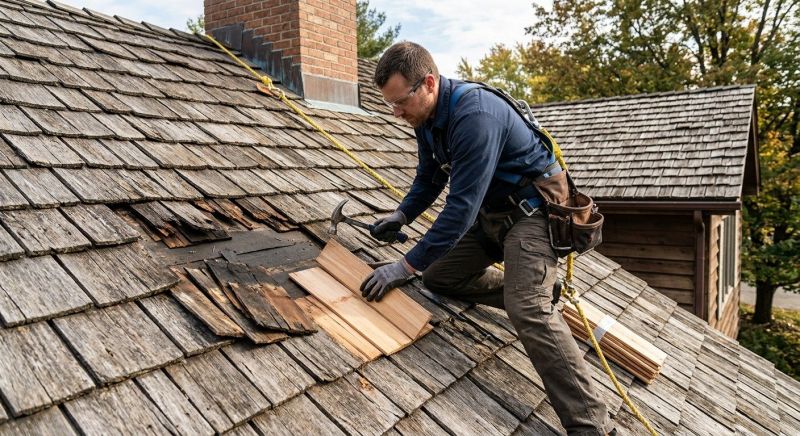 Shake Shingle Repair in Littleton, CO