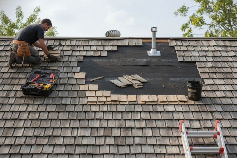Shake Shingle Repair in Littleton, CO