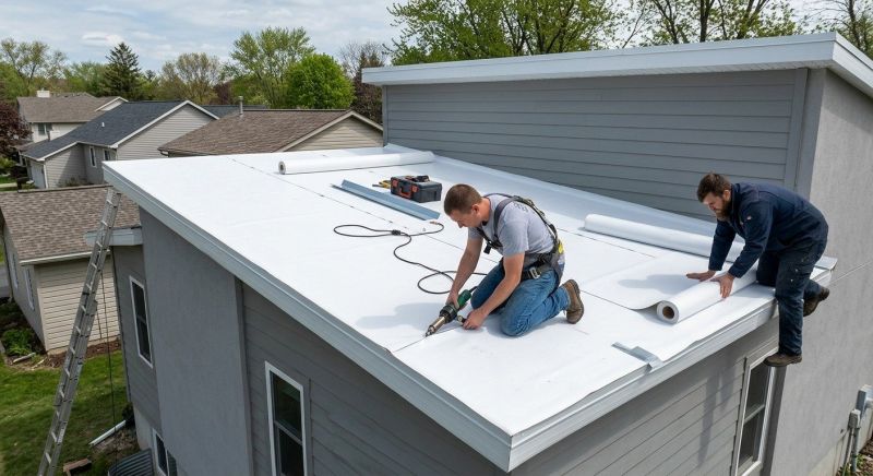 Single Ply Roof Installation in Evergreen, CO