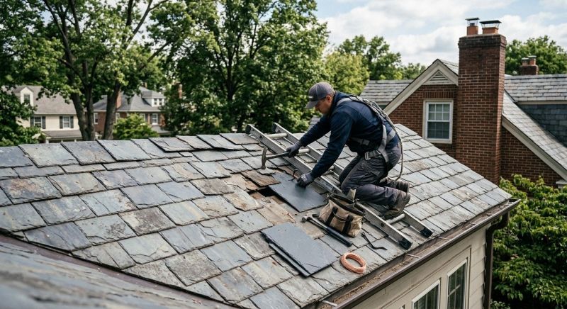 Slate Shingle Replacement in Arvada, CO