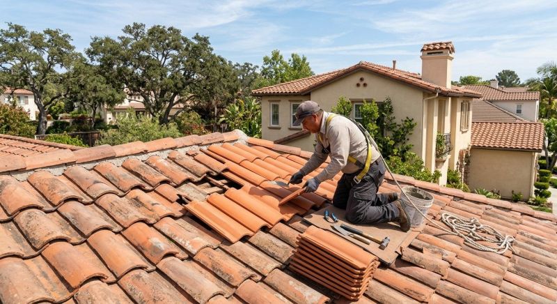 Spanish Tile Roof Repair in Arvada, CO