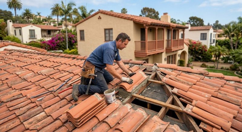 Spanish Tile Roof Repair in Arvada, CO