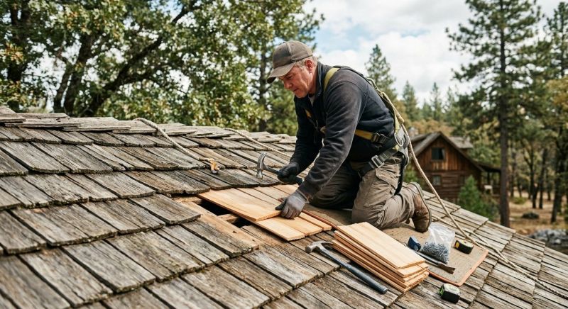 Wood Shake Roof Repair in Erie, CO