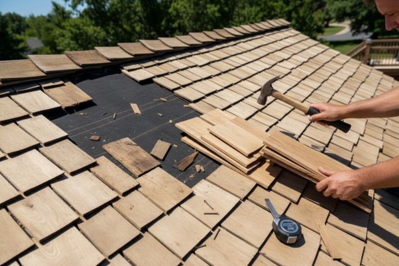 Wood Shake Roof Repair in Erie, CO