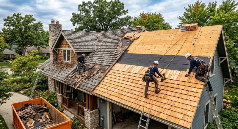 Wood Shingle Roof Replacement in Arvada, CO