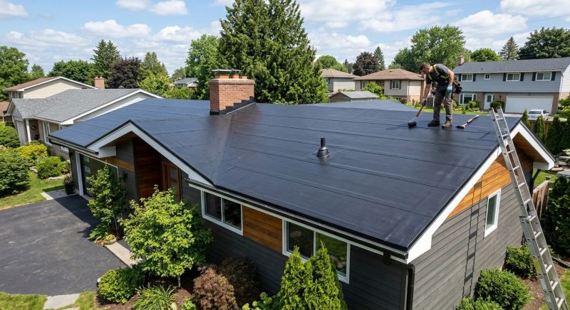 Rubber Roof Installation